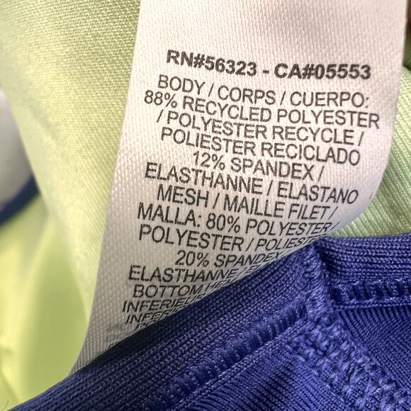 Nike Racerback Sports Bra Blue Size M Stretch Dri-Fit Logo Bra Pads Sporty - Picture 7 of 10